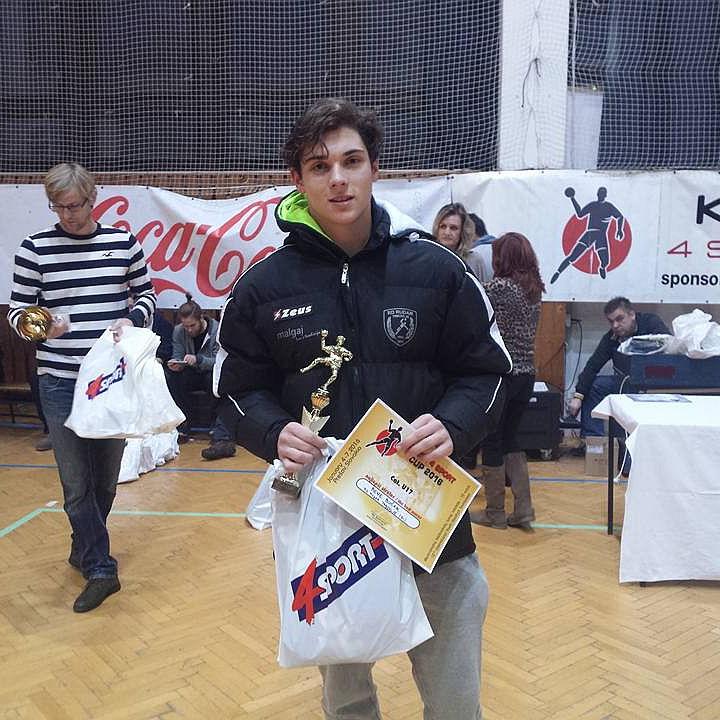 Rene Bučar je prejel posebno priznanje za najboljšega strelca turnirja